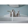 Moen 84603SRN Adler 4 in. Centerset 2-Handle Low-Arc Bathroom Faucet in Spot Resist Brushed Nickel