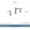 Moen Belfield Brushed Nickel Two-Handle 8-Inch Widespread Bathroom Faucet Trim Kit, Valve Required, T6405BN
