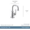Moen Brushed Gold Colinet One-Handle Single Hole Traditional Bathroom Sink Faucet, S44101BG