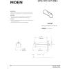 Moen Brushed Nickel 7-inch Tub Spout for Shower or Bathtub with Lift Diverter, 3839BN(7 in)
