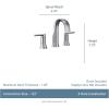 Moen Doux Brushed Nickel Two-Handle Adjustable Widespread Contemporary Bathroom Faucet Trim Kit, Valve Required, TS6925BN(Brushed Nickel)