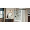 Moen Eva Brushed Nickel 3-Light Dual-Mount Bathroom Vanity Fixture, Bath Lighting with Frosted Glass, YB2863BN(Oil-Rubbed Bronze)
