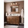 Moen Eva Brushed Nickel 3-Light Dual-Mount Bathroom Vanity Fixture, Bath Lighting with Frosted Glass, YB2863BN(Oil-Rubbed Bronze)
