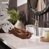 Moen Findlay Spot Resist Brushed Nickel Single-Handle Bathroom Faucet, Single-Hole Setup with Deckplate, 84516SRN