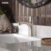 Moen Findlay Spot Resist Brushed Nickel Single-Handle Bathroom Faucet, Single-Hole Setup with Deckplate, 84516SRN