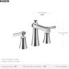 Moen Flara Brushed Nickel Two-Handle Adjustable Widespread Bathroom Faucet Trim Kit, Valve Included, TVS6984BN