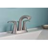 Moen Graeden Spot Resist Brushed Nickel 2-handle 4-in Centerset Bathroom Faucet