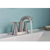 Moen Graeden Spot Resist Brushed Nickel 2-handle 4-in Centerset Bathroom Faucet