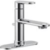 Moen Greenfield Chrome Single Handle One Hole Bathroom Sink Faucet, 6504
