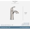 Moen Lindor Brushed Nickel Single Handle Lavatory Faucet 4 in.