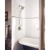 Moen Ronan Spot Resist Brushed Nickel Single-Handle Modern Shower Faucet with Square Handheld Rain Shower Spray Head Featuring Magnetix, Valve Included, 82023SRN