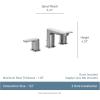 Moen T6920BN Rizon Two-Handle Widespread Bathroom Faucet without valve, Brushed Nickel(Brushed Nickel)