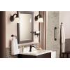Moen Voss Collection Brushed Nickel Pivoting Toilet Paper Holder, Wall Mounted Double Post Toilet Tissue Holder, YB5108BN(Oil Rubbed Bronze)