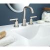 Moen WS84229SRN Two-Handle High Arc Bathroom Faucet, Spot Resist Brushed Nickel