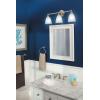 Moen YB2263BN Brantford 3-Light Dual-Mount Bath Bathroom Vanity Fixture with Frosted Glass, Brushed Nickel(Brushed Nickel)