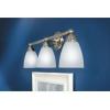 Moen YB2263BN Brantford 3-Light Dual-Mount Bath Bathroom Vanity Fixture with Frosted Glass, Brushed Nickel(Oil-Rubbed Bronze)