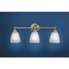 Moen YB2263BN Brantford 3-Light Dual-Mount Bath Bathroom Vanity Fixture with Frosted Glass, Brushed Nickel(Oil-Rubbed Bronze)