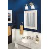 Moen YB2264BN Brantford 4-Light Dual-Mount Bathroom Vanity Fixture with Frosted Glass, Brushed Nickel(GRAY   WHITE)