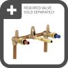 MoenTS416BN Waterhill Two-Handle Wall Mount Bathroom Faucet, Brushed Nickel(Brushed Nickel)