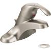 Moen 8437CBN Commercial M-Bition 4-Inch Centerser Bathroom Faucet with Drain 3-Inch Lever Handle, 1.5-gpm, Classic Brushed Nickel