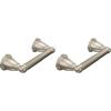 Moen Brantford Traditional Brushed Nickel Spring-Loaded Wall Mounted Toilet Paper Holder, YB2208BN(1 Count (Pack of 2))