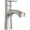 Moen Findlay Spot Resist Brushed Nickel Single-Handle Bathroom Faucet, Single-Hole Setup with Deckplate, 84516SRN