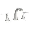Moen Findlay Spot Resist Brushed Nickel Widespread Bathroom Faucet, 2-Handle Setup with Valve Included, 84517SRN
