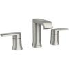 Moen M84763SRN Genta 1.2 GPM Widespread Bathroom Faucet with Pop-Up Drain Assembly and Duralock Technology