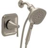 Moen Ronan Spot Resist Brushed Nickel Single-Handle Modern Shower Faucet with Square Handheld Rain Shower Spray Head Featuring Magnetix, Valve Included, 82023SRN