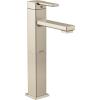 Moen S6712BN 90 Degree One-Handle Single Hole Vessel Sink Modern Bathroom Faucet, Brushed Nickel