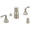 Moen T5220BN Eva Two-Handle Bidet Faucet, Valve Required, Brushed Nickel(Brushed Nickel)