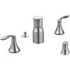 Moen T5220BN Eva Two-Handle Bidet Faucet, Valve Required, Brushed Nickel(Chrome)