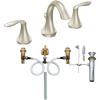 Moen T6420BN-9000 Eva Two-Handle High Arc Bathroom Faucet with Valve, Brushed Nickel