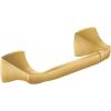 Moen Voss Collection Brushed Nickel Pivoting Toilet Paper Holder, Wall Mounted Double Post Toilet Tissue Holder, YB5108BN(Brushed Gold)