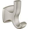 Moen Voss Collection Brushed Nickel Pivoting Toilet Paper Holder, Wall Mounted Double Post Toilet Tissue Holder, YB5108BN(Brushed Nickel)