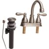 Moen WS84667SRN Caldwell Two-Handle Bathroom Faucet High Arc Lavatory Sink Centerset, Spot Resist Brushed Nickel