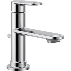 Moen Greenfield Chrome Single Handle One Hole Bathroom Sink Faucet, 6504