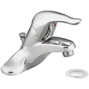 Moen L4621 Single Handle Centerset Bathroom Faucet from the Chateau Collection (, Brushed Nickel