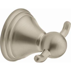 Moen Preston Collection Spot Resist Brushed Nickel Single Post Toilet Paper Holder, Wall Mounted Toilet Roll Holder, DN8408BN(Brushed Nickel)