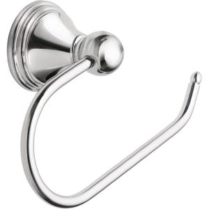 Moen Preston Collection Spot Resist Brushed Nickel Single Post Toilet Paper Holder, Wall Mounted Toilet Roll Holder, DN8408BN(Chrome)