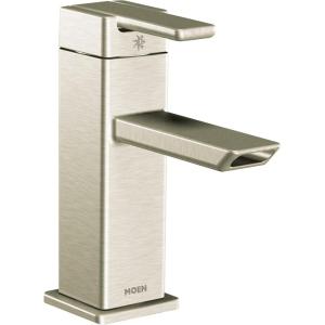 Moen S6701BN 90 Degree Low Flow Lavatory Faucet, Brushed Nickel(Brushed Nickel)