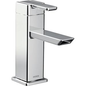 Moen S6701BN 90 Degree Low Flow Lavatory Faucet, Brushed Nickel(Chrome)