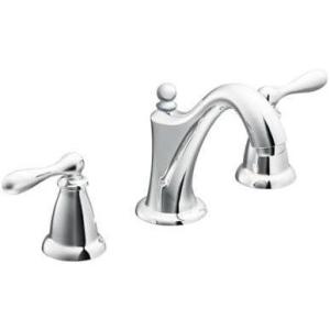 Moen WS84440SRN Two-Handle High Arc Bathroom Faucet, Spot Resist Brushed Nickel(Chrome)