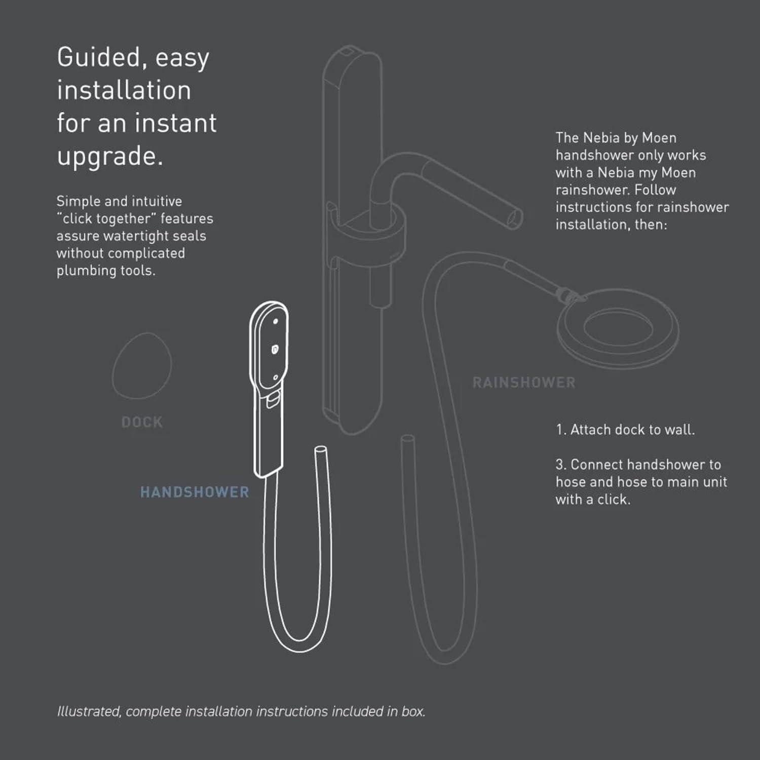 image:imageMoen N207H0CH Spa Shower Handheld ChromeWhite