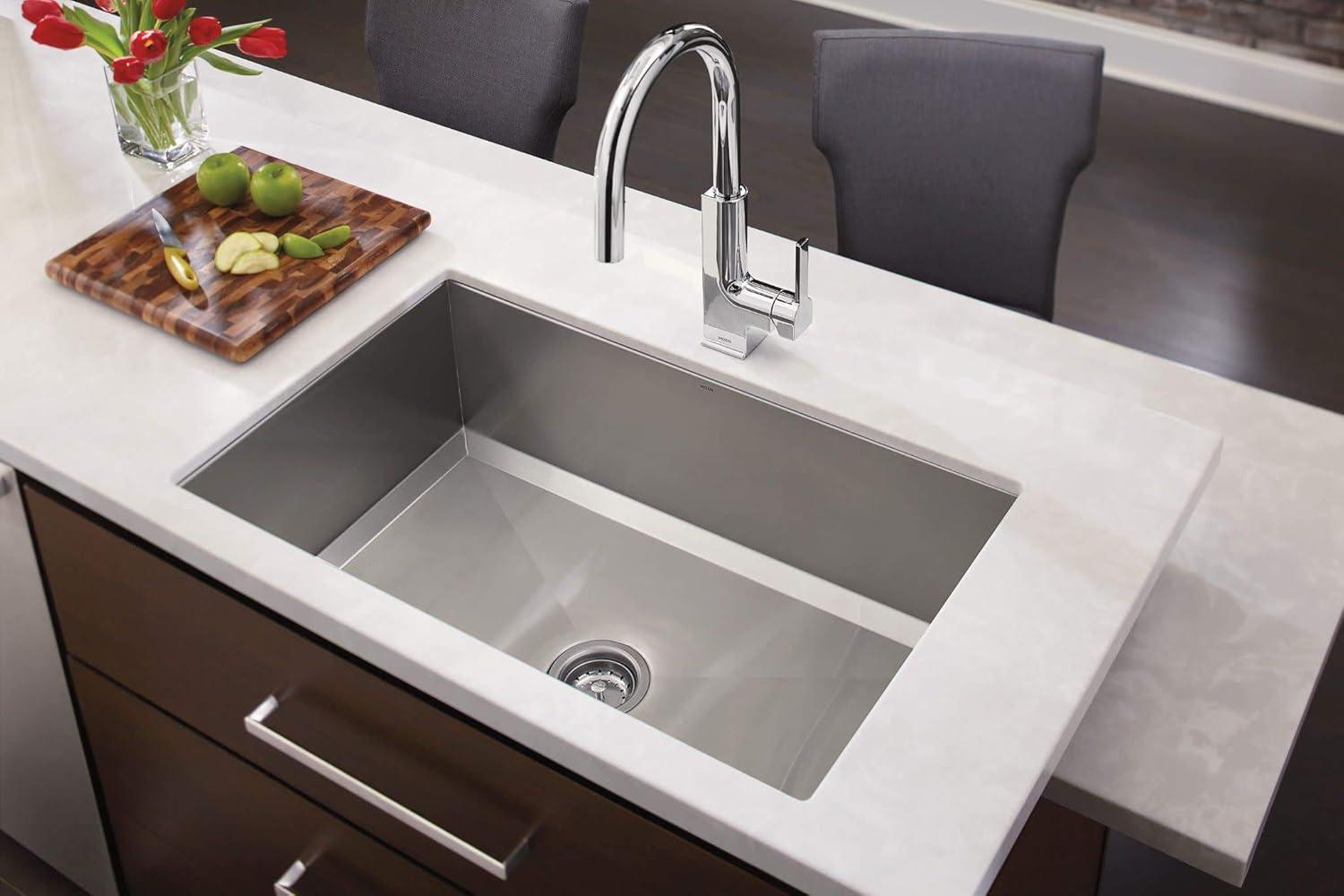 image:imageMoen S72308 STO OneHandle High Arc Pulldown Kitchen Faucet with Power Clean ChromeChrome