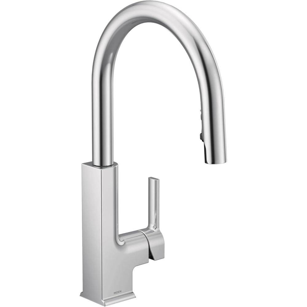 image:imageMoen S72308 STO OneHandle High Arc Pulldown Kitchen Faucet with Power Clean ChromeChrome