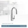 Moen S72308 STO One-Handle High Arc Pulldown Kitchen Faucet with Power Clean, Chrome(Matte Black/Chrome)