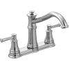 Moen 7250C Belfield Traditional Two Handle High Arc Kitchen Faucet, Chrome(Chrome)