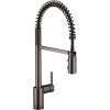 Moen Align Chrome One-Handle Modern Kitchen Pulldown Faucet with Reflex Docking System and Power Clean Spray Technology, 7565(Black Stainless)