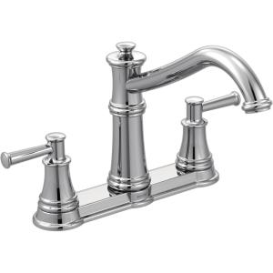 Moen 7250C Belfield Traditional Two Handle High Arc Kitchen Faucet, Chrome(Chrome)